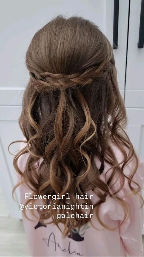 Junior Bridesmaid Hair, Prom Ponytail, Pageant Hair, Bridesmaid Hair Half Up, Hair Bridesmaid, Bridesmaid Hair Down, Flower Girl Hairstyles, French Hair, Fancy Hairstyles