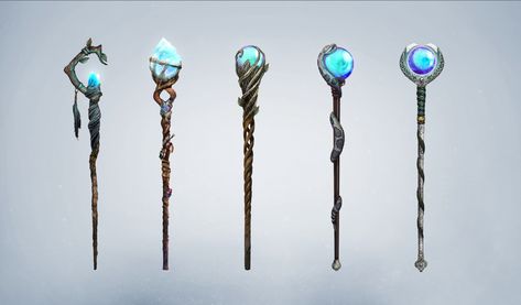 Wizard Staff Art, Dnd Wizard Staff, Wizard Staff Drawing, Fantasy Staff Design, Druid Staff Design, Wizard Staff Design, Magic Staff Wizards, Magic Staff Concept Art, Wizards Staff