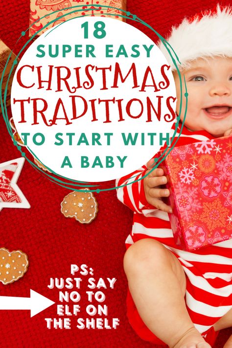 Easy Christmas Traditions to Start with a Baby (Keep It Simple!) - Growing Serendipity Christmas Traditions Kids, Christmas Things To Do, Christmas Eve Traditions, First Christmas Photos, Traditions To Start, Letters To Santa, Write Letters, Christmas Traditions Family, Newborn Christmas