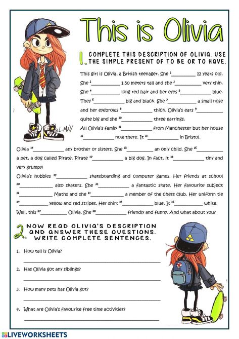 To be or to have interactive and downloadable worksheet. You can do the exercises online or download the worksheet as pdf. Esl Materials, Practice English, Free Preschool Worksheets, Verb Worksheets, English Worksheets For Kids, English As A Second Language (esl), Grammar And Vocabulary, Free Preschool, English As A Second Language