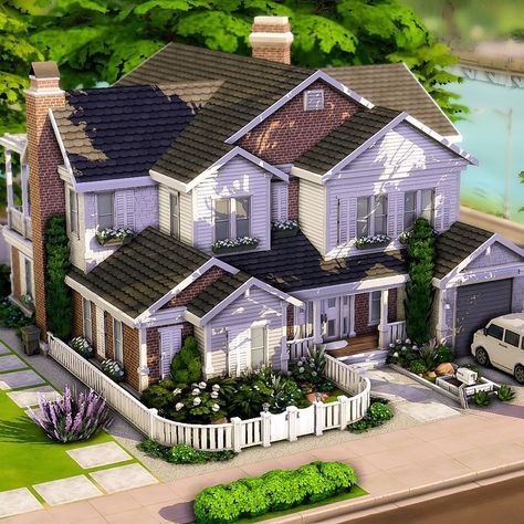 Sims 4 Modern House, Sims 4 Houses Layout, Game House, Sims Freeplay Houses, Shell House, Sims Free Play, Muebles Sims 4 Cc, Sims 4 House Building, Sims 4 House Plans