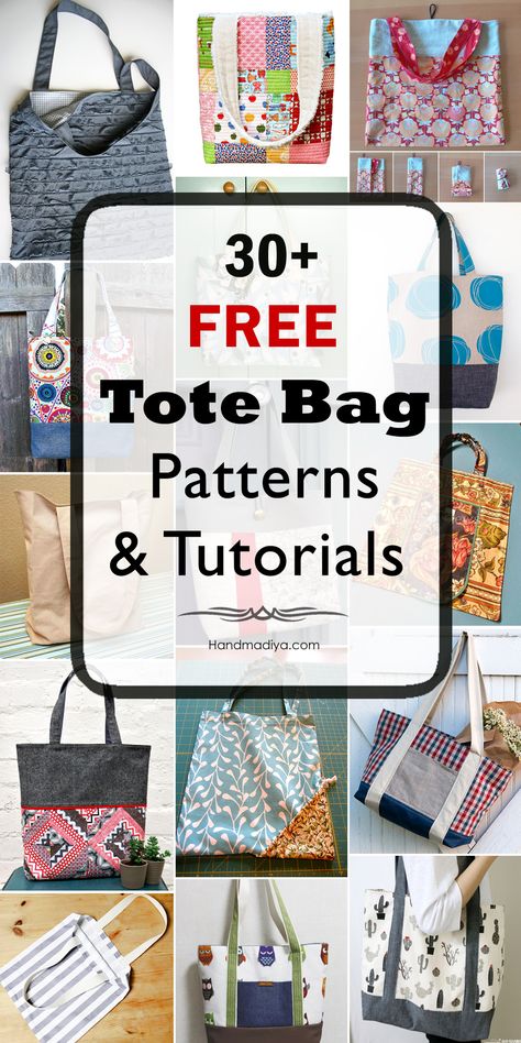 Tote Bag Patterns, Sacs Tote Bags, Tote Bag Pattern Free, Ge Bort, Bag Pattern Free, Free Tote, Tote Bags Sewing, Vintage Sewing Machines, Bags Tutorial