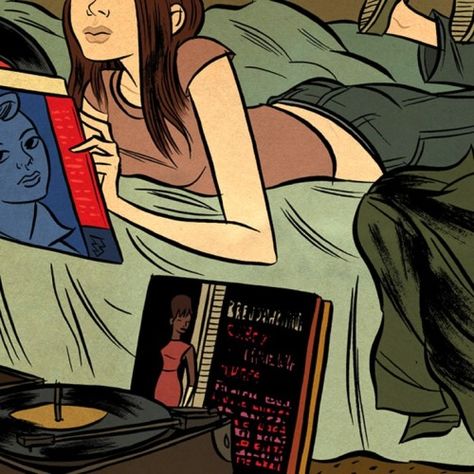 A Woman, Vinyl, Tumblr, Bed, Art