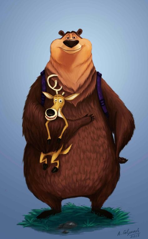 BOOG AND ELIOTT FROM OPEN SEASON Open Season Characters, Open Season Wallpaper, Open Season Movie, Bear Character Design, Cartoon Bears, Male Cartoon Characters, Anime Picture Hd, Open Season, Animated Cartoon Characters