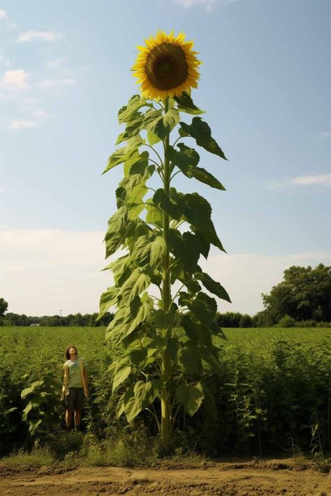 Growing Sunflowers From Seed, Tall Sunflowers, Potted Sunflowers, Mammoth Sunflower, Growing Sunflowers, Giant Sunflower, Planting Sunflowers, Yellow Petals, Tree Garden