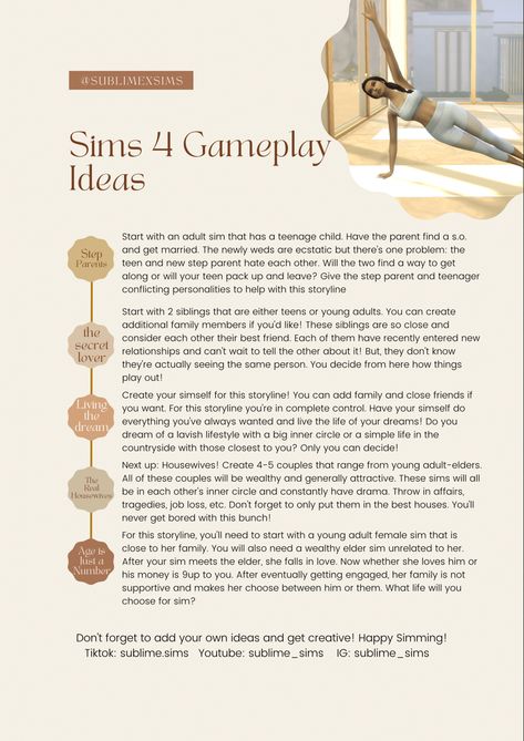 Ts4 Storylines, Sims 3 Story Ideas, Sims Legacy Challenge Rules, Sims 4 Gameplay Ideas No Mods, Sims 4 Stories Ideas, Sims 4 Build Challenge List, Sims 4 Gameplay Storylines, Build Challenge Sims 4, Sims4 Storylines