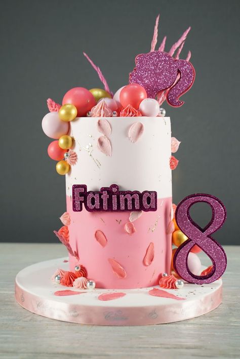 barbie cake Pinterest Tutorial, Barbie Cake, Cake Tutorial, Cake Designs, Fondant, Birthday Cake, Cake, Birthday