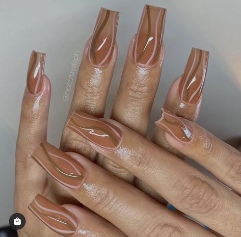 Chocolate Swirls 🍫 Chocolate Swirls, Nails Trend, Chocolate Swirl, Chrome Nails, Nail Trends, Nails