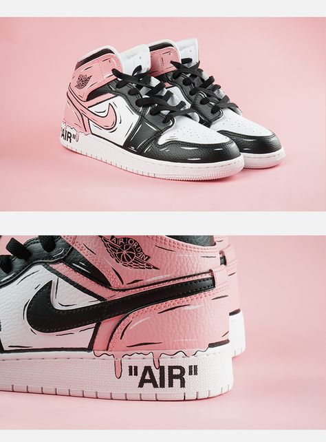 Shoe Painting Ideas Nike, Marvel Shoes, Custom Sneakers Diy, Futuristic Shoes, Custom Painted Shoes, Custom Shoes Diy, Posca Marker, Nike Shoes Air Force, Custom Kicks