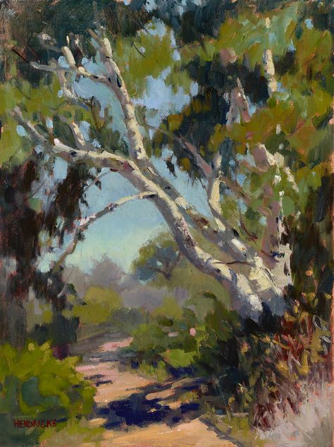 11 Plein-Air Inspired Landscapes of Rivers and Woods - OutdoorPainter Jennifer Prince, Impressionist Paintings Landscape, Australia Landscape, Abstract Tree Painting, Plein Air Landscape, River Painting, California Landscape, Gouache Art, Impressionist Landscape