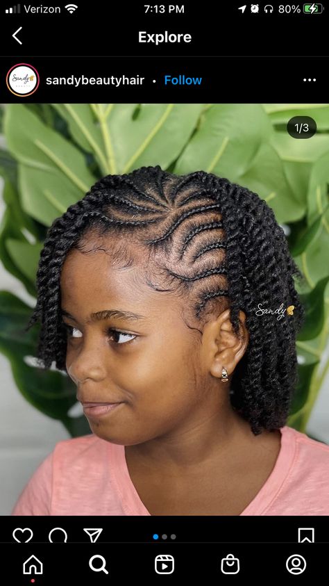 Cute Cornrow Styles Natural Hair, Cornrow Twist Hairstyles Natural Hair, Cornrow Hairstyles For 4c Hair, Natural Hairstyles For School Cornrow, Twists And Cornrows Hairstyles, Natural Hair Twists With Cornrows, Natural Hair Hairstyles For School, Natural Hair Twist Styles Black Women With Short Hair, Braids And Twists Hairstyles Kids