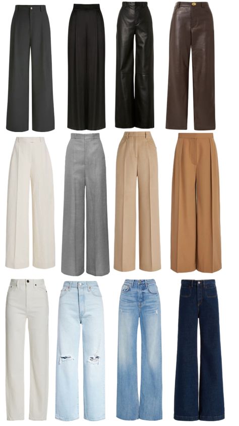 Best Dressing Style For Women Casual, Capsule Wardrobe Pants, Earth Tone Color Palette Outfit, Basic Pieces For Wardrobe, Year Round Capsule Wardrobe, Wardrobe Basics For Women, Types Of Trousers, Dress Pants Outfits, Capsule Wardrobe Casual