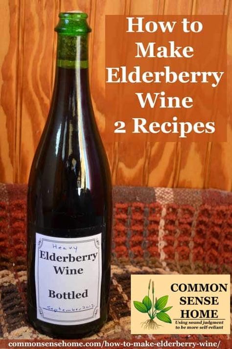 Two recipes for old fashioned elderberry wine, plus tips for finding elderberries in the wild, and cleaning and processing the elderberries with less mess. Elderberry Wine, Natural Yeast, Wine Yeast, Wine Recipe, Pinot Noir Wine, Wine Vineyards, Fruit Wine, Italy Wine, Wine Club