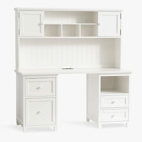 Hutch Desk, Hutch Storage, Trestle Desk, Teen Desk, Storage Hutch, Beadboard Paneling, Smart Desk, Frame Desk, Classic Desk