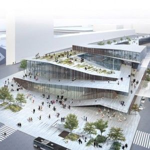 Ramps Architecture, Paris Metro Stations, Kengo Kuma, Desain Lanskap, Japanese Architect, Saint Denis, Design Competitions, Metro Station, Architecture Presentation