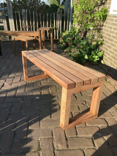 Best DIY Wood Garden Bench Plans Wood Garden Bench, Garden Bench Plans, Wood Bench Outdoor, Diy Bench Outdoor, Wood Garden, Hemma Diy, Bench Plans, Diy Bench, Balcony Ideas Apartment