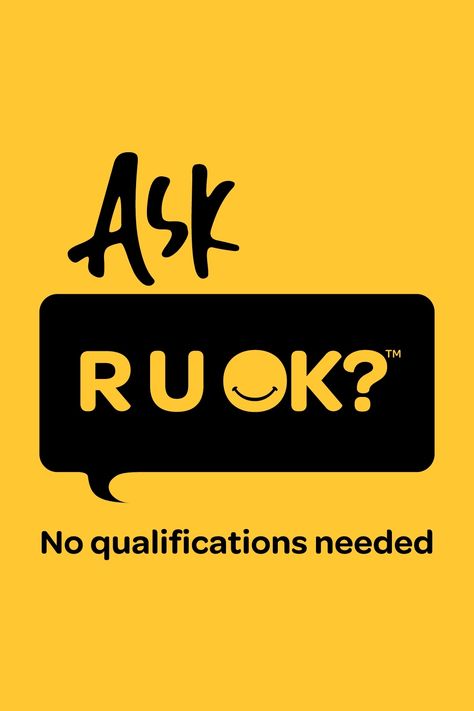 R U OK?Day (Thursday 8 September) is a reminder that a conversation could change a life. Life’s ups and downs happen to all of us. You don’t need to be an expert to have an R U OK? conversation. Listening and giving someone your time might be just what they need to help them through. Ask R U OK? No qualifications needed. Your genuine support can make a difference. Learn more at ruok.org.au #RUOKDay2022 RUOK? R U Ok Day, R U Ok, 8 September, Are You Ok, Ups And Downs, All Of Us, Make A Difference, Life Coach, Need This