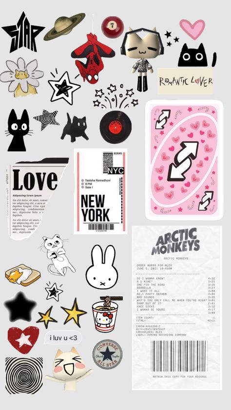 phone case collage printable🫶 #phonecase #phonecasecollage #aesthetic #grunge #artic monkeys #music Phone Case Collage Printable, Phone Case Collage, Phone Cover Stickers, Clear Phone Case Design, Y2k Stickers, Diy Phone Case Design, Zestaw Ikon, Desain Buklet, Kartu Valentine