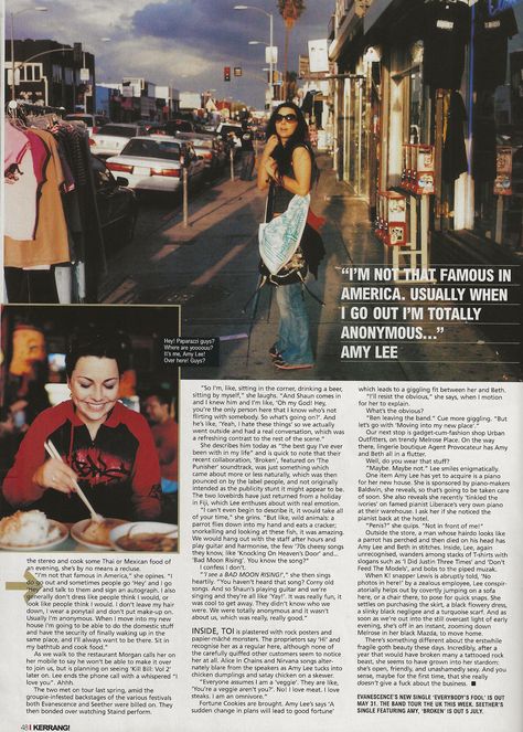 00s Music, Amy Lee Evanescence, Magazine Interview, Music Magazine, Amy Lee, Women In Music, Evanescence, Music Magazines, Interview