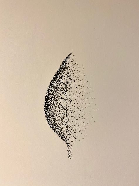 Stippling Art Easy For Beginners, Stipple Art Easy, Pointalism Tattoo Design, Stipple Art Ideas, Stippling Art Nature, Stipling Ideas Easy, Stippling Art Ideas Easy, Simple Stippling Drawing, Dot Art Simple