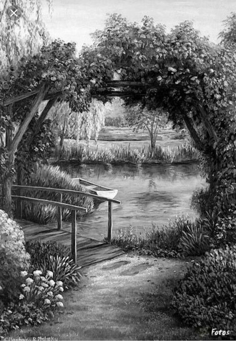 Greyscale Colour, Landscape Pencil Drawings, Realistic Pencil Drawings, Landscape Sketch, Pencil Shading, Colored Pencil Techniques, Grayscale Coloring, Pencil Art Drawings, Landscape Drawings