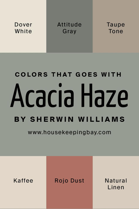 Outside Paint Colors Home Exteriors, Acacia Haze, Outside Paint Colors, Sherwin Williams Paint Neutral, Outside Paint, Home Exteriors, Cozy At Home, Trim Colors, Paint Color Inspiration