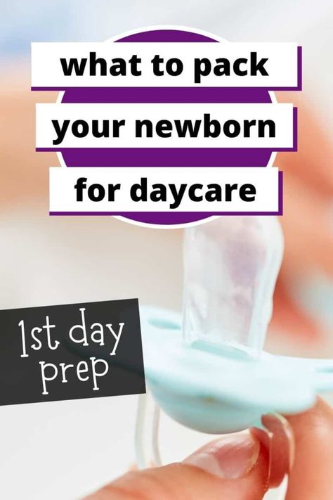 What to Pack in Your Newborn’s Daycare Bag on Their First Day – Habitat for Mom Packing For Daycare Infant, What To Pack For Daycare Infant, Daycare Hacks For Parents, Daycare Bag Infant, Daycare Hacks, Daycare For Infants, Birth Tips, Infant Daycare, Daycare Bag