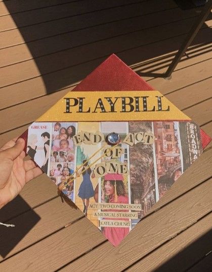 Grease Graduation Cap, Best Graduation Cap Ideas, Actor Graduation Cap, Musical Theater Graduation Cap, Grad Cap Ideas Musical Theatre, Graduation Cap Designs Musical Theatre, One Direction Graduation Cap Ideas, Film Graduation Cap, Grad Cap Ideas Music