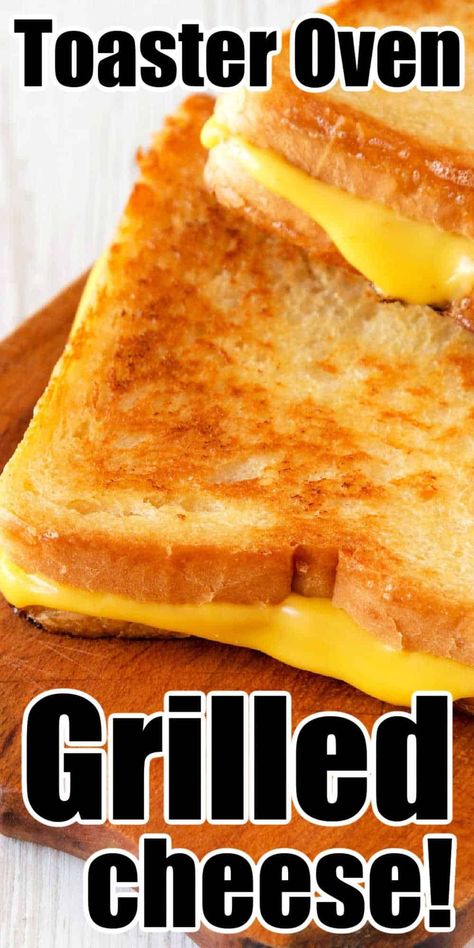 How to make grilled cheese in toaster oven is here. Melted cheese bread made in a few minutes or loaded with bacon and tomato are yummy too. Toaster Oven Grilled Cheese, Crispy Sandwiches, Oven Grilled Cheese, Grilled Cheese In Toaster, Cheese Game, Toaster Oven Recipes, Grill Cheese, Grilled Cheese Recipe, Making Grilled Cheese