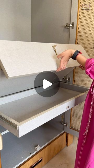 House of Interio on Instagram: "If you are planning how to make hidden drawers at your home, then this reel is perfect for you!🤝 FOLLOW US FOR MORE SUCH CONTENT!  #interiordesign #explorepage #interiordesignideas #interiordecor #interiordesigner #homedecor #trendingreels #reelitfeelit #trendingreels #hiddenlocker" Hidden Drawer In Wardrobe, Wardrobe Drawer Design, Secret Safe Ideas, Secret Locker, Diy Drawer Organizer, Hidden Storage Ideas, Secret Drawer, Hidden Shelf, Hidden Drawer