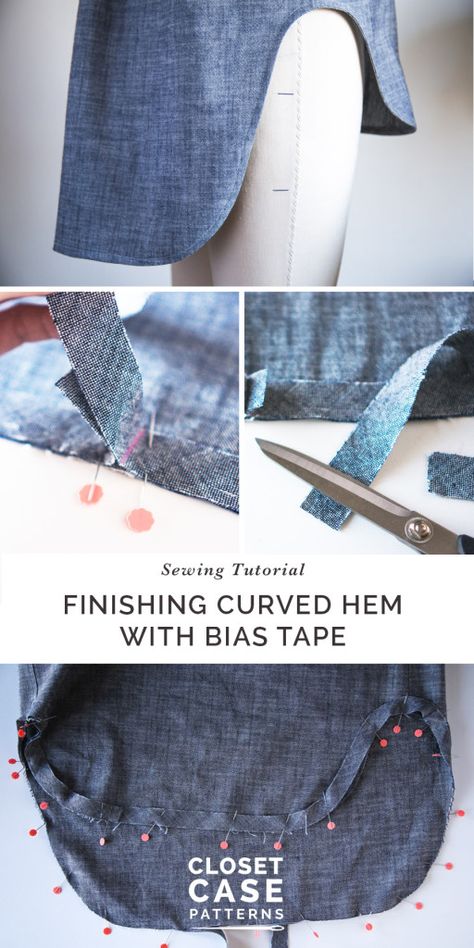 Kemeja Lelaki, Projek Menjahit, Shirt Dress Pattern, Sewing Instructions, Beginner Sewing Projects Easy, Techniques Couture, Leftover Fabric, Bias Tape, Sewing Skills