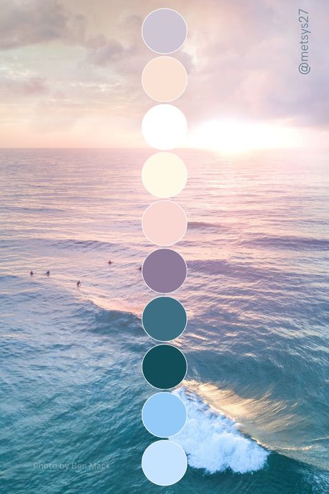 Relaxing Colours For Bedroom, Ocean Tones Colour Palettes, Soothing Color Pallets, Colors Of The Ocean, Serene Colour Palette, Pool Blue Color Palette, Peaceful Colour Palette, Calm Palette Color, Ocean Color Palettes