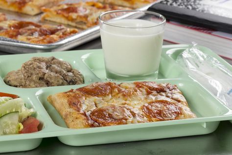 School Lunch Square Pizza | MrFood.com. Don't remember pizza in school lunch in my day, but might try this for fun. Lunchroom Pizza, School Lunch Pizza Recipe, School Lunch Pizza, School Pizza Recipe, Pizza Squares, Easy Dessert Pizza, Mr Food Recipes, Quick Lunch Ideas, School Cafeteria Food