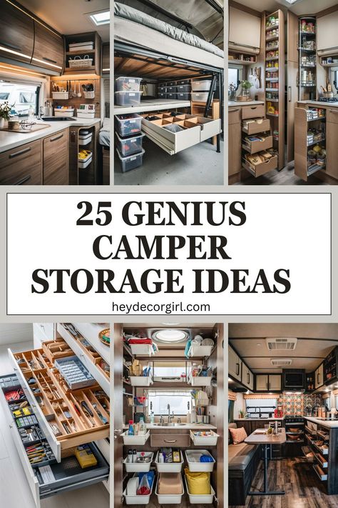 Caravan Storage Hacks Space Saving, Sprinter Van Organization Ideas, Camper Storage Solutions, Rv Storage Hacks Space Saving, Ice Castle Fish House Storage Ideas, Camper Organization Hacks, Camper Trailer Storage Ideas, Tiny Cabin Storage Ideas, Camper Van Storage Ideas