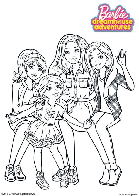 Barbie Chelsea Coloring Pages, Barbie Sketch, Barbie And Her Sisters, Free Barbie, Family Coloring Pages, Barbie Drawing, Barbie Coloring Pages, Barbie Coloring, Summer Coloring Pages