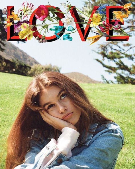 Kaia Gerber, Cindy Crawford's daughter/14-year-old mini-me, has her very own fashion editorial in Love magazine. But what makes it especially exceptional is the person behind the camera, Kendall Jenner. Kaia Jordan Gerber, Love Magazine, Toni Garrn, Anja Rubik, Kaia Gerber, Cindy Crawford, Instagrammer, Instagram Inspo, Photo Instagram