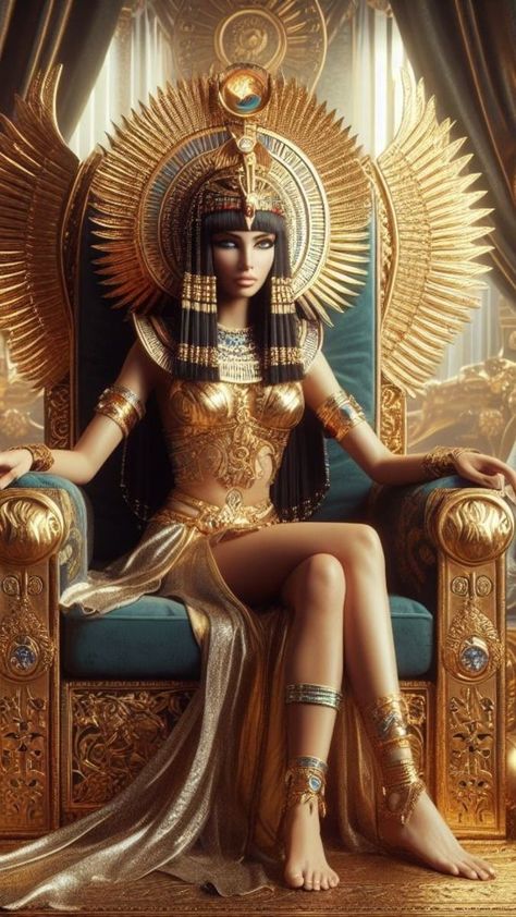 Egyptian Goddess Costume, Diy Embroidery Stitches, Queen Of Egypt, Egyptian Goddess Art, Egypt Poster, Egyptian Princess, Queen Cleopatra, Egypt Fashion, Istoria Artei