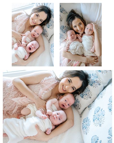 Still in love and admiring this twin newborn session! Mom and her twins’ cuddles! Mom And Twin Daughters, Twin Newborn, Newborn Twins, Still In Love, Newborn Session, Twins, In Love, Quick Saves