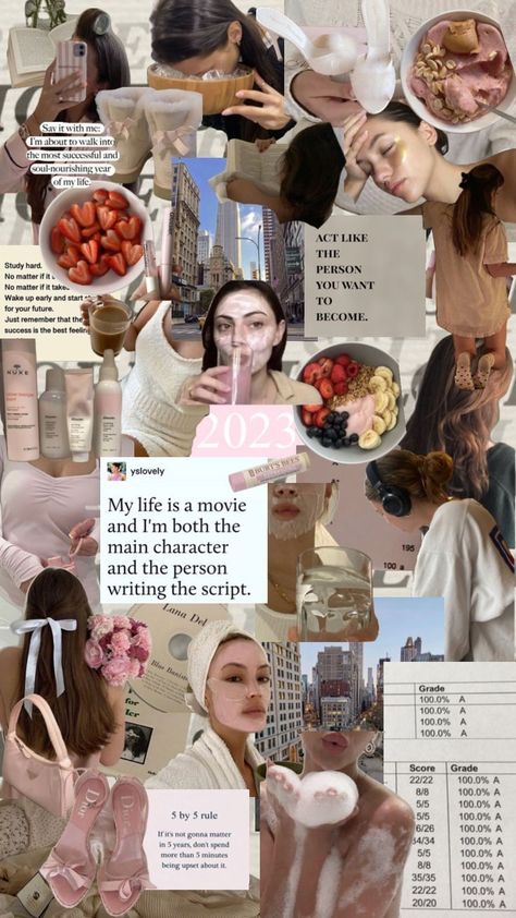 It Girl Moodboard, It Girl Aesthetic Wallpaper, It Girl Collage, Glow Up Skin Care, Glow Up Aesthetic, Glow Up Checklist, 2023 Moodboard, Up Aesthetic, Facial Routine Skincare