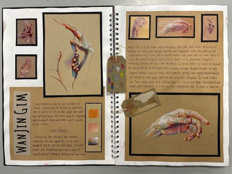 Final Design Ideas Art Gcse, Development Pages Art Alevel, Visual Diary Layout, Vince Low Artist Research Page, Art A Level Backgrounds, Gcse Art Research, Art Research Page Ideas, Paul Cezanne Artist Research Page, Graphics Sketchbook A Level