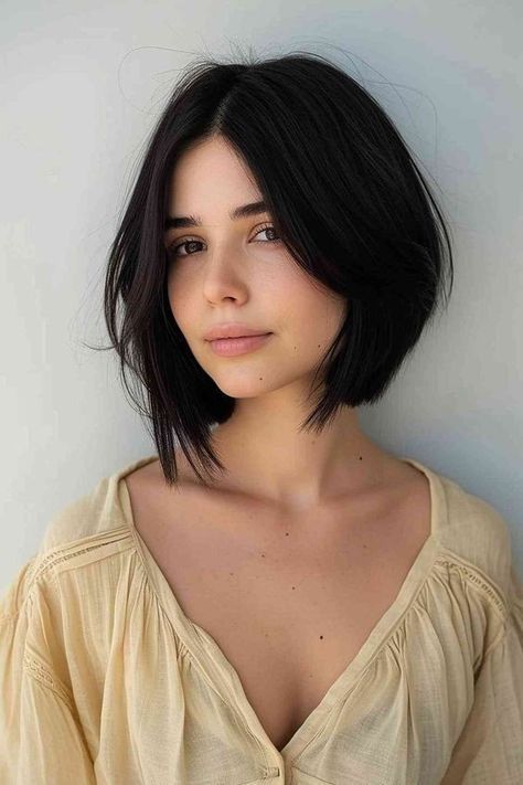 Feminine Short Hair, Line Bob Haircut, Asymmetrical Bob Haircuts, Asymmetrical Haircut, 2024 Inspiration, Hair Inspiration Short, Lob Haircut, Girl Hair, Short Hair Cuts For Women