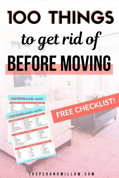 Learn how to get your home and life decluttered before moving with these simple and easy decluttering tips and ideas. FREE printable declutter template checklist. #declutteringtips #movingtips #declutter #organizationideas Moving Decluttering Tips, Easy Moving Hacks, Declutter Moving, Moving Declutter, Declutter Before Moving, Moving Checklist Printable, Easy Decluttering, Moving List, Moving House Checklist