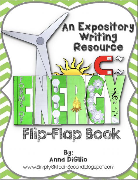 Kinetic And Potential Energy, Forms Of Energy, Lap Book, Expository Writing, Energy Activities, Third Grade Science, Alternative Energy Sources, 4th Grade Science, 5th Grade Science