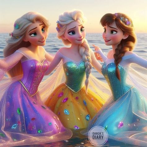 Elsa Anna, Frozen Elsa, Elsa Frozen, Art Beautiful, Disney Art, Rapunzel, Steven Universe, Pool Party, Ariel