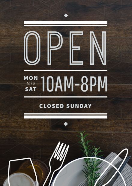 Now Open Sign, Opening Hours Sign, Papan Menu, Store Hours Sign, Business Hours Sign, Open & Closed Signs, Cafe Window, Small Coffee Shop, Store Signage