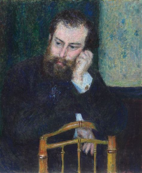 Alfred Sisley / by Pierre-Auguste Renoir / 1876 / Oil on canvas, mounted on composition board August Renoir, Alfred Sisley, Renoir Paintings, Édouard Manet, Auguste Renoir, Edouard Manet, Pierre Auguste, Famous Paintings, Impressionist Landscape