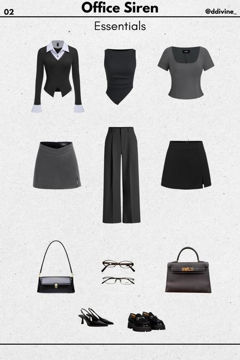 Siren Wardrobe, Office Siren Clothes, Office Siren Outfits Aesthetic, Siren Office Outfit, Office Siren Outfit, Succession Outfits, Office Siren Outfits, Bussines Casual Woman, Cider Outfits