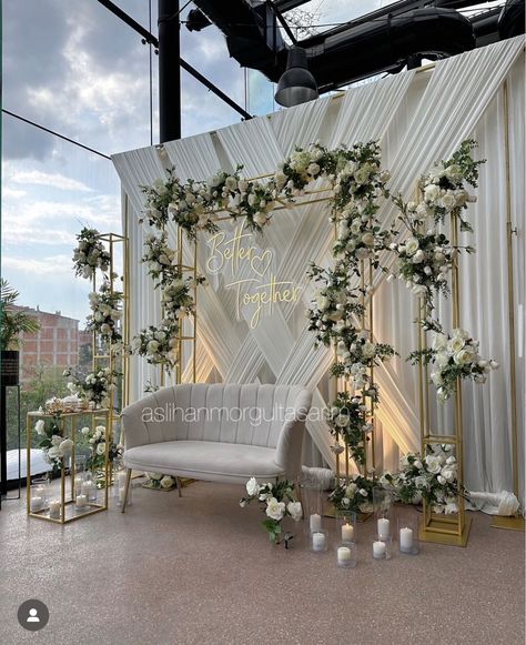 Engagement Stage Decoration, Nikah Decor, Reception Stage Decor, Wedding Stage Decor, Reception Backdrop, Wedding Background Decoration, Wedding Reception Backdrop, Dream Wedding Decorations, Desi Wedding Decor