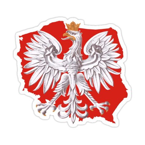 Decorate laptops, Hydro Flasks, cars and more with removable kiss-cut, vinyl decal stickers. Glossy, matte, and transparent options in various sizes. Super durable and water-resistant. Polish Eagle Poland Outline Polish Tattoos, Polish Eagle, Poland Flag, Tattoos For Guys, Poland, Decorate Laptops, Kiss Cut, Vinyl Decal Stickers, Vinyl Decal