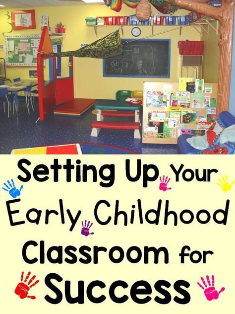 Your classroom environment influences your students’ learning, mood, and behavior so it is very important that you think about how and what it is communicating to young children when setting it up for those all important first days of school. Find tips on setting up your early childhood classroom for success. https://lessons4littleones.com/2016/08/05/setting-up-your-early-childhood-classroom-for-success/ Early Childhood Learning Environments, Pre K Classroom Essentials, Toys For Preschool Classroom, Preschool Classroom Layout Floor Plans, Pre K Ideas Classroom, Pre K Classroom Layout, 4k Classroom Setup Ideas, Preschool Room Set Up, Small Preschool Classroom Layout